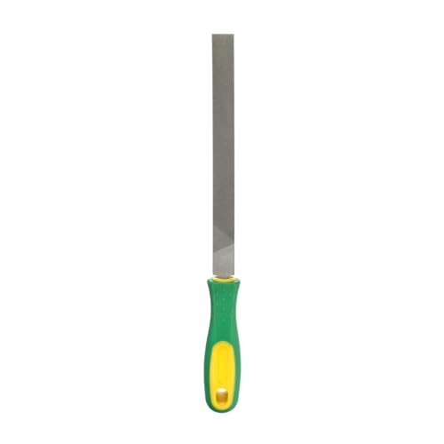 HARFINGTON Flat Thin Cut File 12" Double Cut Teeth High Carbon Steel Hand Rasp File with Plastic Handle for Metal Wood Deburring Removing - size: 12", style: Thin