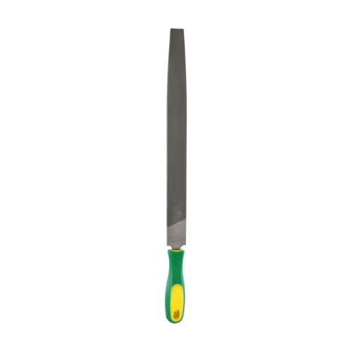 HARFINGTON Tip Coarse Cut File 12" Double Cut Teeth High Carbon Steel Hand Rasp File with Plastic Handle for Metal Wood Deburring Removing - size: 12", style: Coarse