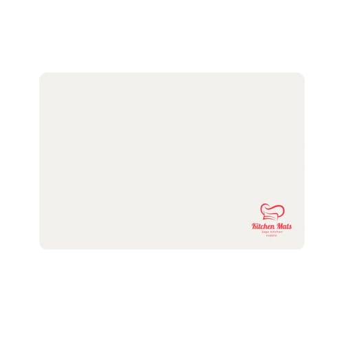 Large White Heat Resistant Mat For Kitchen Countertop, 23"x15" - color: Translucent White