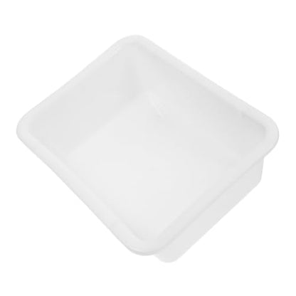 2pcs Lightweight Large Tray Utility Lab Dishes Storage Tray Organizer 7cm Depth Square Plate Acid Alkali Resistant