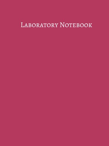 Pink Laboratory Notebook for S.T.E.M. Women in Science and Engineering: A lab notebook for the girls that run the research world