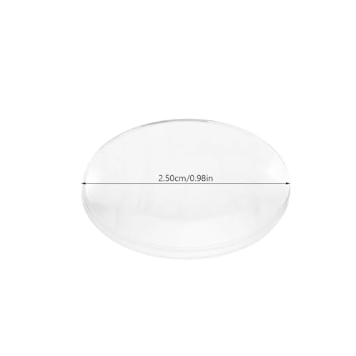 Cabilock 60pcs Transparent Convex Lens 0.98 in Biconvex Optical Lens Set for Physics Education Science Teaching Tools Laboratory Experiments Light Bending Demonstrations