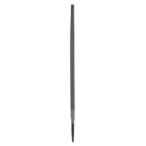 HARFINGTON 12" Round Coarse Cut File Double Cut Teeth Coarse Metal File High Carbon Steel T12 without Handle for Metal Wood Finishing Roughing, Grey - size: 12", style: Coarse Cut
