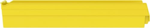Akro-Mils 30164 Heavy Duty Plastic Shelf Bins, 24"x 6.5"x 4", Yellow, 6-Pk - color: Yellow