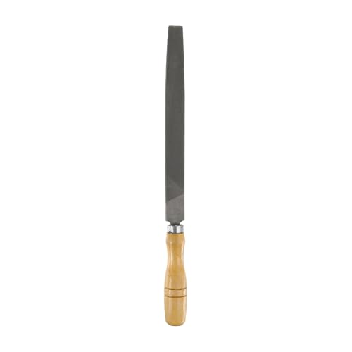 HARFINGTON Tip Medium Cut File 8" Double Cut Teeth High Carbon Steel Hand Rasp File with Wood Handle for Metal Wood Deburring Removing - size: 8", style: Medium