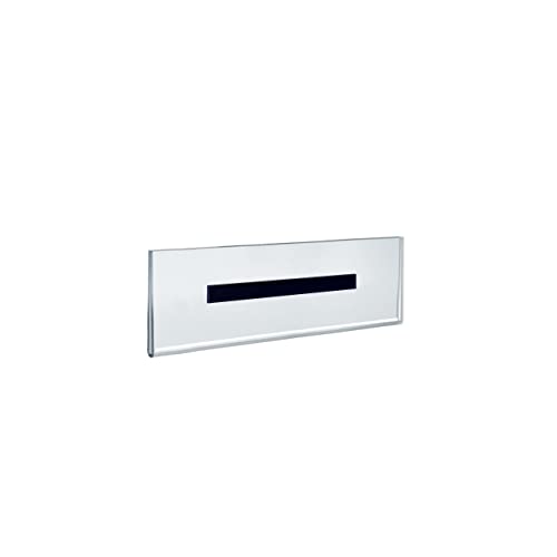 Azar Displays 129918 8.5" W x 2.5" H Horizontal U-Frame with Magnetic Strips Pack of 10 - size: 8.5 in W x 2.5 in. H