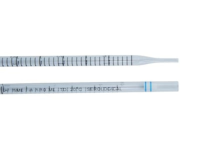 5mL Serological Pipettes, Individually Wrapped, Sterile, RNase/DNase-Free, Polystyrene, Graduated, Disposable, Color-Coded, Universal Fit – Pack of 50 PCS - size: 5mL