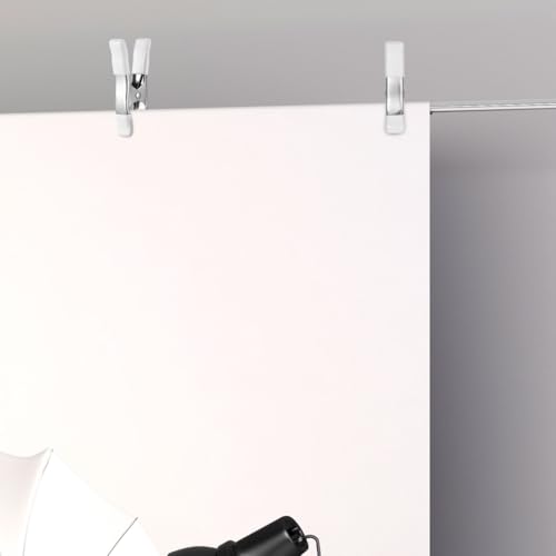 Generic 4PCS White Spring Clamps, 4'' Backdrop Clips with Steel Spring for Strong Grip, Hold Backdrops, Wood, Fabric & Crafts – for Photography Studio, Woodworking, Home Decor, 3.93×2.95×0.79 in"