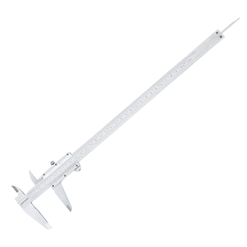 Carbon Steel Vernier Caliper Dual Reading Scale Metric Calipers Measuring Tool Inside Outside Depth and Step Measurements 0-12" Inch/Metric Range 0.05/0.0078" Resolution DRINYOUNG0-12 L - size: 0-12" (Vernier Caliper, Carbon Steel)