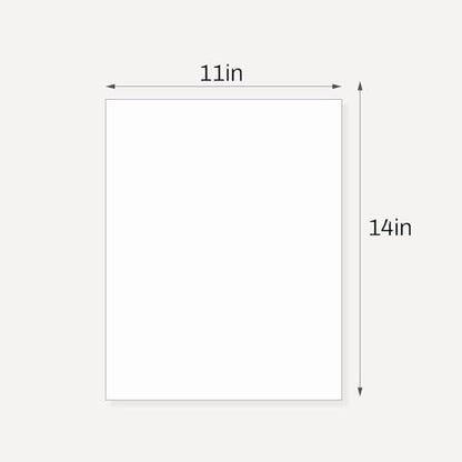 Somime 10 Pack Backing Boards, 11x14 Acid-Free Uncut White Mat Boards - size: 11X14