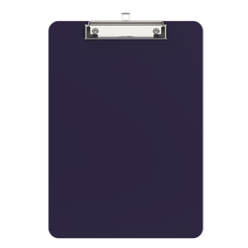 Plastic Clipboards, Purple 8.5x11 Clip Board - color: Purple