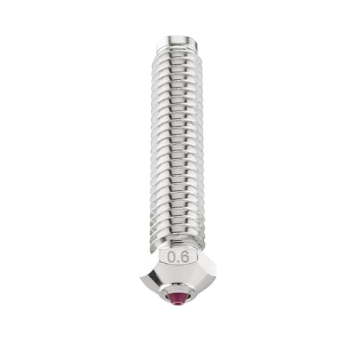 Ruby Nozzle 0.6mm for Elegoo OrangeStorm Giga 3D Printer, Hardened & Abrasion Resistant for Precision Additive Manufacturing - size: Ruby, style: 0.6mm