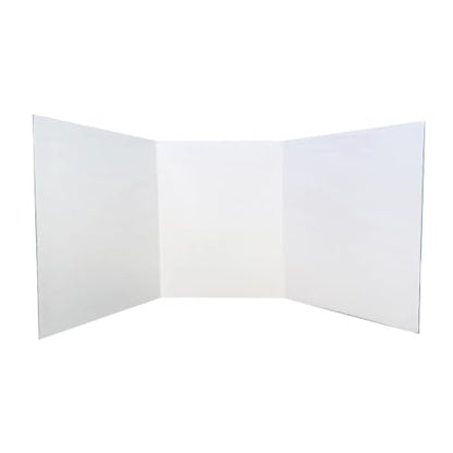 Tri-Fold Project Board 14 x 33 - color: White, size: 14" x 33", 1 Pack