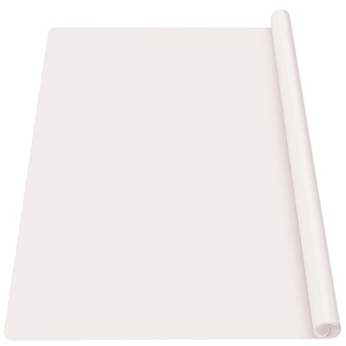 Gartful Extra Large Silicone Mat for Crafts, 25.2 x 17.7 inches Epoxy Resin Jewelry Casting Molds Premium Silicone Placemat Nonskid Nonstick Countertop Protector, Beige - color: Beige, size: 17.7" x 25.2"