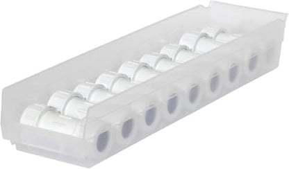 Akro-Mils 30164 Heavy Duty Plastic Shelf Bins, 24"x 6.5"x 4", Clear, 6-Pk - color: Clear