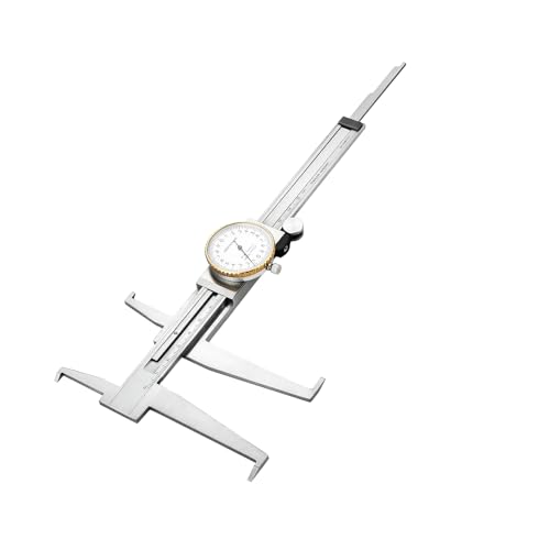 Double Blade Inner GrooveDial Caliper9-150mm,StainlessSteelTool,Dual-tip Calipers Precision Measuring Tools,DRINYOUNG (9-150mm (Double Hook dial Caliper) - size: 0.35-6" (Double Hook Dial Caliper)