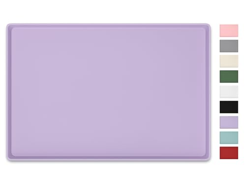 Silicone Art Mat for Crafts, 16" x 24" Waterproof Non-Slip Painting Mat - color: Purple, size: 16" x 24"