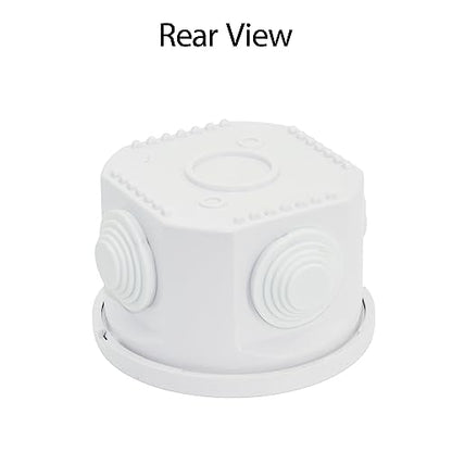 LeMotech Junction Box, ABS Plastic IP55 Water Resistant and Dustproof, Universal Electrical Enclosure, Outdoor and Indoor Project Box D3.1 x H2.4 inch (D80 x H60 mm) - size: D3.1" x H2" (1pc)