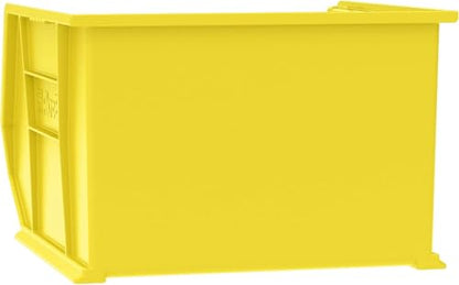 Akro-Mils 30270 AkroBins Plastic Hanging Stackable Storage Organizer Bin, 18-Inch x 16-Inch x 11-Inch, Yellow, 3-Pack - color: Yellow
