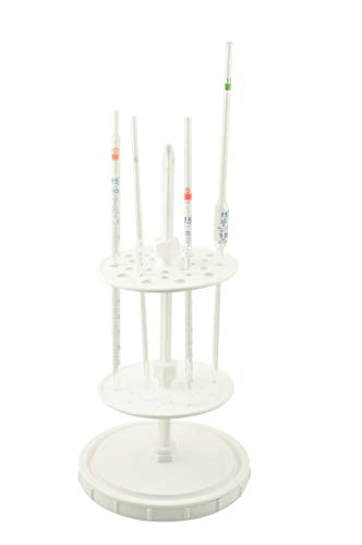 EISCO Pipette Stand, Polypropylene - Fits 28 Pipettes - Adjustable