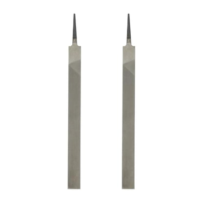 HARFINGTON 2pcs Flat Medium Cut File 14" Double Cut Teeth High Carbon Steel Hand Rasp File without Handle for Metal Wood Deburring Removing - size: 14", style: Medium