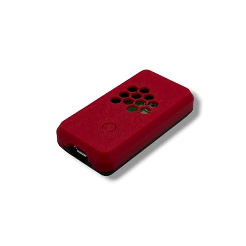 Protective Case Compatible with Raspberry Pi Pico Boards – Micro-USB Access & Passive Ventilation, Snap Case, Wire Access,Plastic - color: Red/Black