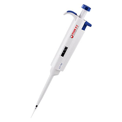 FOUR E'S SCIENTIFIC 0.5-10μL Pipette, Single-Channel Adjustable Pipettor - size: 02 (0.5-10ul)