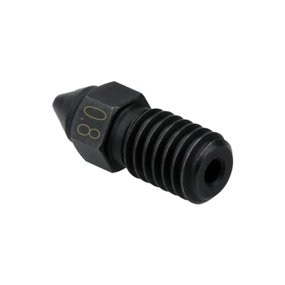 2pcs Ender 3 V3 SE Hardened Steel Nozzles Spider Hotend High Speed Nozzle High Temperature Compatible with Creality Ender 7 / Ender 5 S1 3D Printer Accessories Replament (0.6mm, 0.8mm) - size: 0.6mm 0.8mm