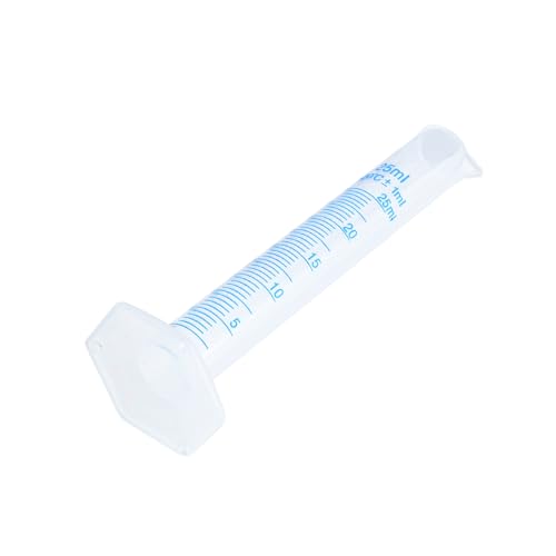 Geesatis 25ML Plastic Graduated Cylinder(10) and 2 ML(20) Plastic Droppers - size: 25ml, style: 10Pcs(and 20Pcs 2ml Plastic Droppers)