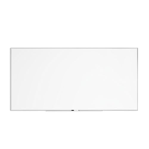 U Brands Dry Erase White Board, 96" x 48", Magnetic, Aluminum Frame - size: 96"W x 47"H