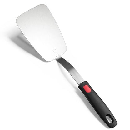 Stainless Steel Flexible Spatula, Thin Metal Turner, X' Large Solid - size: X' Large