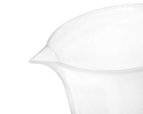 EISCO Plastic Pitcher, 2000mL (2L) - Molded Graduations - Chemical Resistant & Autoclavable Polypropylene - Measuring Jug (Pack of 2) - size: 8 inches x 9 inches x 8 inches (Pack of 2)
