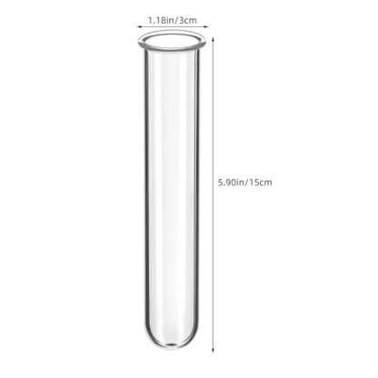 POPETPOP 4Pcs Plant Propagation Tubes : Clear Glass Test Tubes for Plants Hydroponic Propagation Vases for Home Office, 5.89X1.18X1.18in