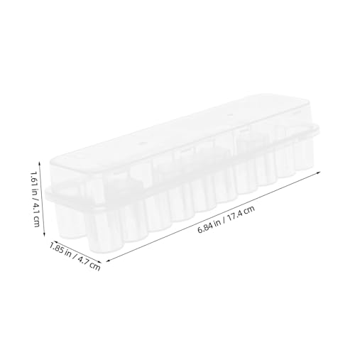 PP Vial Storage Box with Lid, 24 Compartments