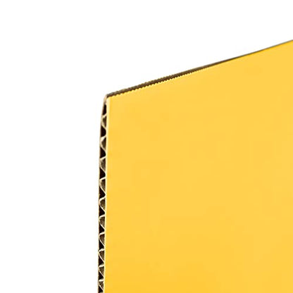 Flipside Products 18" x 48" Yellow Project Boards, Pack of 24, Trifold, Presentation Board, DIY Projects, Small Display, Science Fair, Classroom, Clubs, 4H, Graduation - color: Yellow