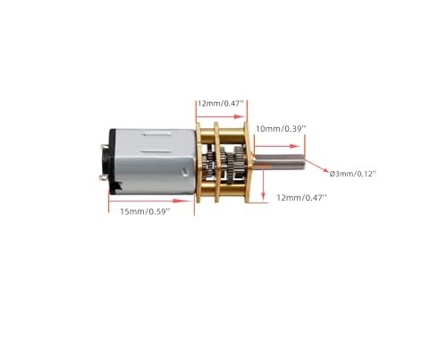 CHANCS N20 Mini Electric Motor DC 6V 7RPM Shaft Length 10mm Small Volume Motor for Electronic Door Locks Camcorders - size: 7RPM, style: 1PC