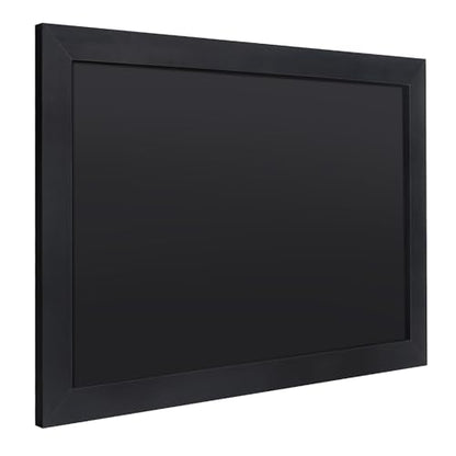SELEAD Magnetic Chalkboard Words Sign - 20" x 30", Black Solid Wood Frame - color: All Black, size: 20"W x 30"H