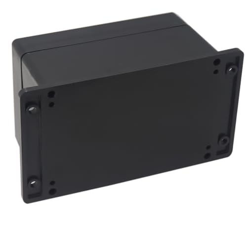 Project Box IP65 Waterproof Junction Box ABS Plastic Electrical Boxes DIY Electronic Project Case Power Enclosure with Fixed Ear 6.3x4.33x3.54 inch (160 x 110 x90 mm) - color: Black, size: 6.30"x4.33"x3.54"