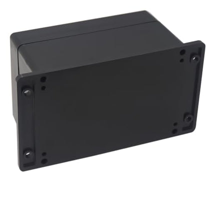 Project Box IP65 Waterproof Junction Box ABS Plastic Electrical Boxes DIY Electronic Project Case Power Enclosure with Fixed Ear 6.3x4.33x3.54 inch (160 x 110 x90 mm) - color: Black, size: 6.30"x4.33"x3.54"