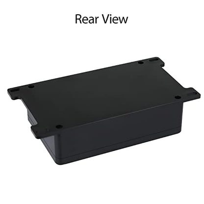 Junction Box IP65 Waterproof Dustproof ABS Plastic Universal Electric Project Enclosure with Fixed Ear Black 5.9x3.9x1.7 inch (1pc) - size: 5.9"x3.9"x1.7"(1 pack)