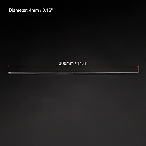 MECCANIXITY 3.3 Borosilicate Glass Stick 11.81" Length 4mm Dia Stir Rod Mixing Tools with Both Ends Round for Lab Kitchen Science 3Pcs - size: 11.81"