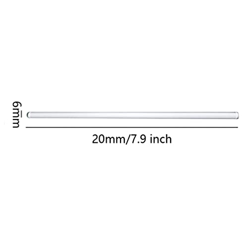 10 Pcs Glass Stir Sticks Lab Stirring Rod with Both Ends Round for Lab Home Kitchen Class, 7.9 inch Long