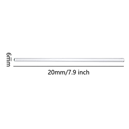 10 Pcs Glass Stir Sticks Lab Stirring Rod with Both Ends Round for Lab Home Kitchen Class, 7.9 inch Long