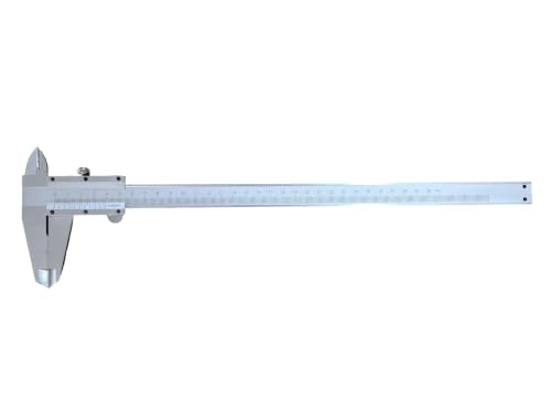 HFS(R) 0-12inch/0-300mm Vernier Caliper Imperial & Metric Measuring Tool, Stainless Steel Manual Non Digital Caliper, +/-0.001in/0.02mm Accuracy - size: 0-12"/0-300mm stainless steel