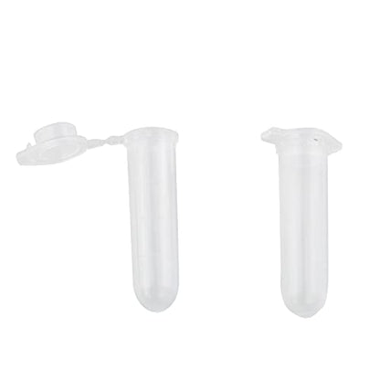 2ml Microcentrifuge Tubes TAODAN 100pcs 2ml Micro Centrifuge Tube Vial Clear Plastic Vials Container with Caps for Sample Storage Without Leakage