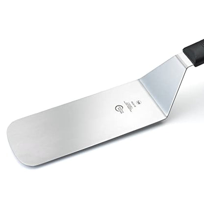 Mercer Culinary Millennia Turner/Spatula, 8 Inch x 3 Inch Blade, Black Handle - color: Black, size: 8" x 3"