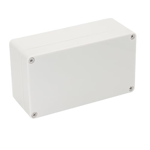 Project Box IP65 Waterproof Junction Box ABS Plastic Electrical Boxes DIY Electronic Project Case Power Enclosure White6.22x3.54x2.36 inch (158 x 90 x60 mm) - color: White, size: 6.22"x3.54"x2.36"