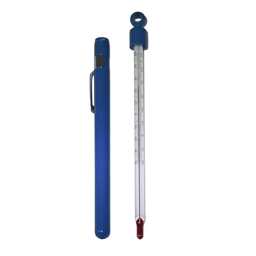 LABO Pocket Laboratory Chemical Thermometer -40/+50°C or -40/+120°F, Duo Reading Liquid in Glass