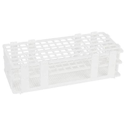 stonylab Test Tube Rack, 0.51 in 90-Place White Plastic Holder Stand Rack, 3-Tier Design and Detachable, for Laboratory Use - size: 13 mm