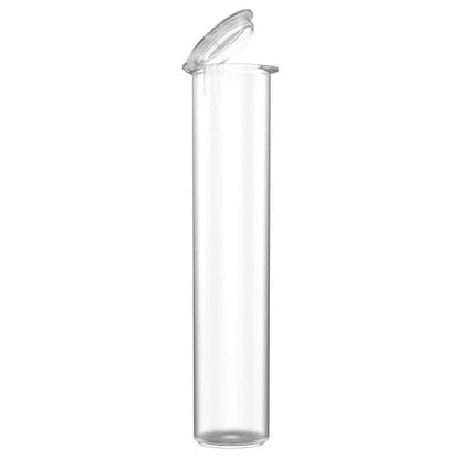 92mm CR Plastic Packaging Pop Top Tubes - Child Resistant Travel Holder Vial Containers - 700 Qty (Clear) - color: Clear